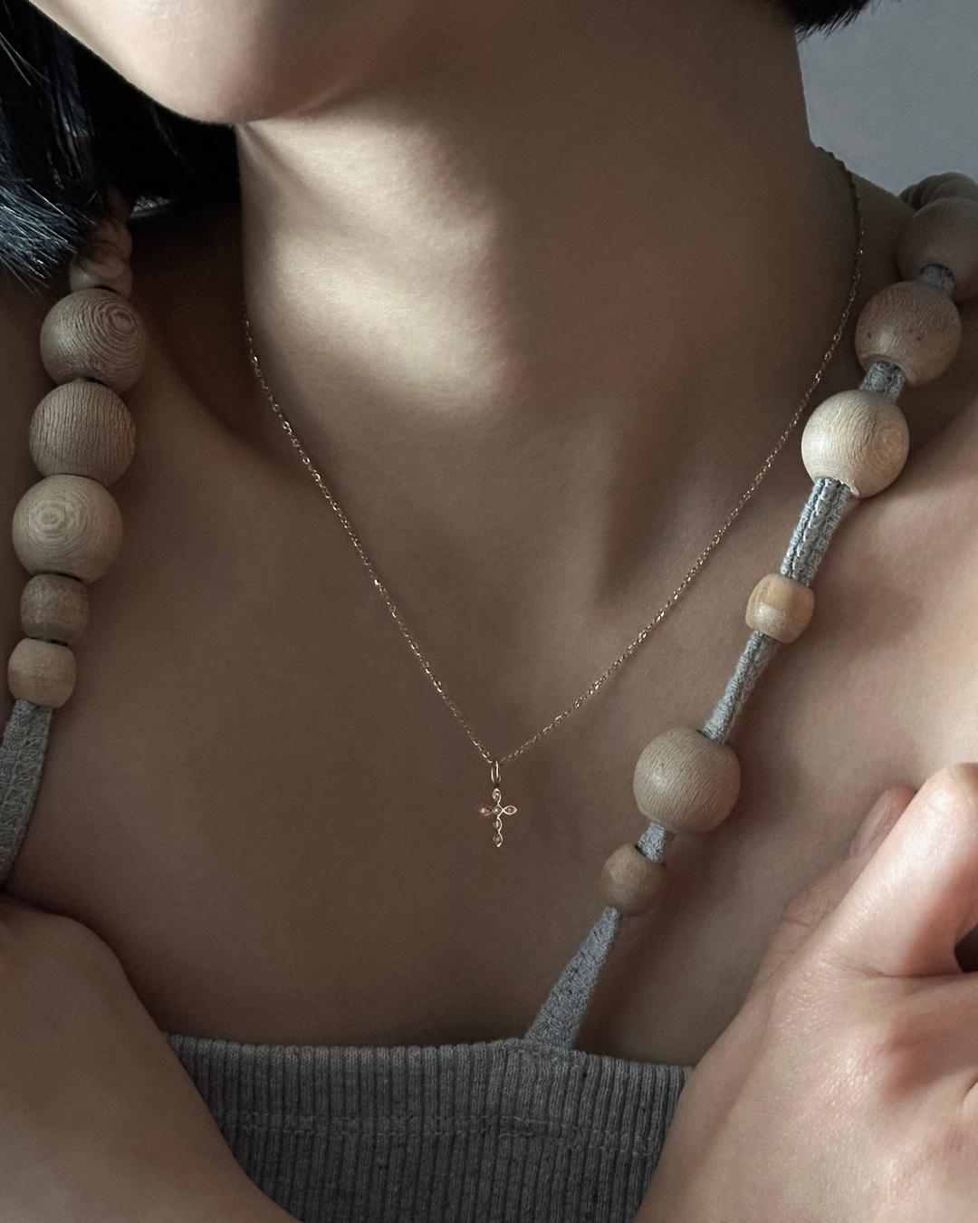 [14k] 윤슬 목걸이