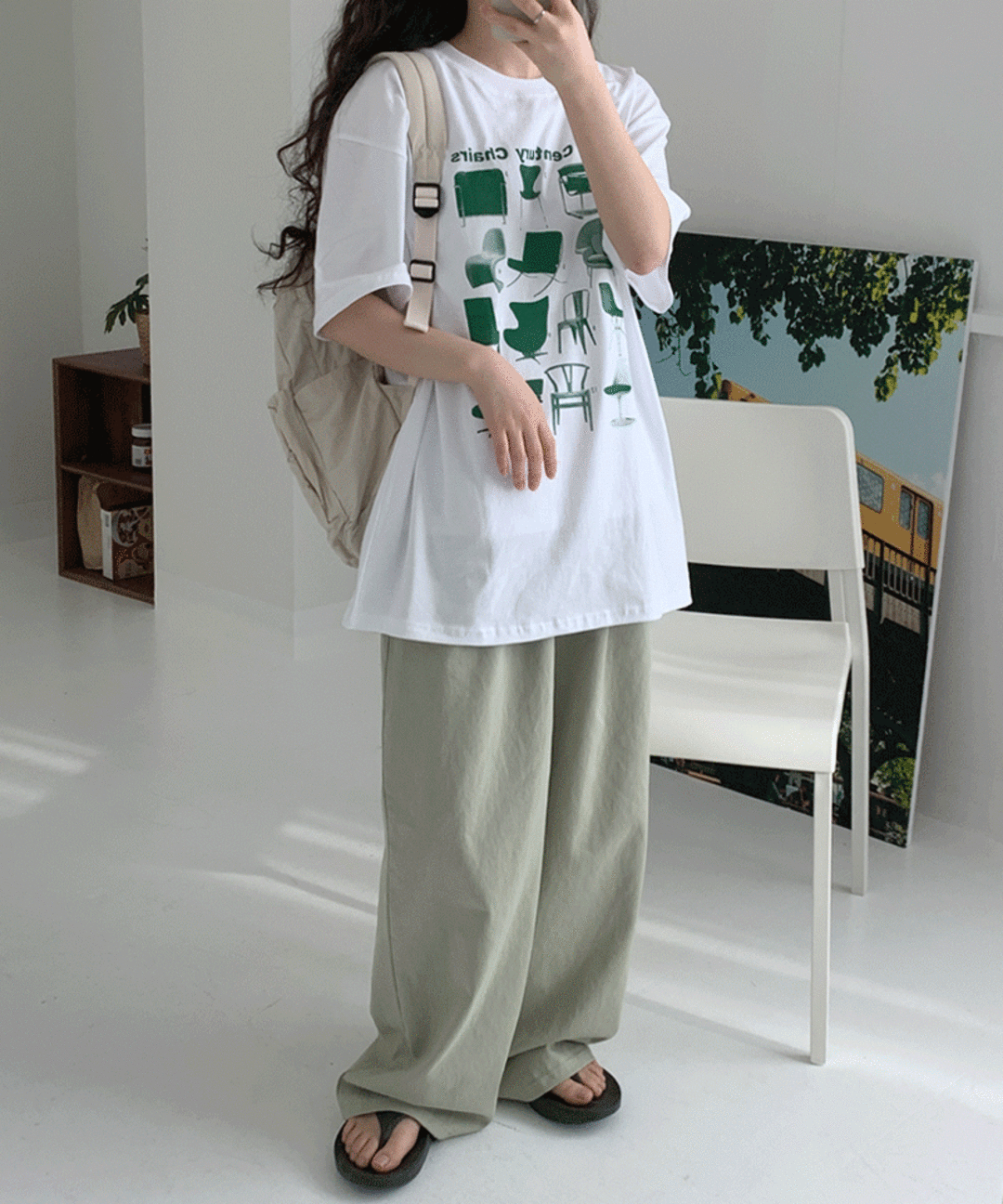 [UNISEX]미드센츄리 체어티셔츠