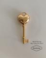 [10/31am10:00 open]Knock heart key ring 하트 골드 열쇠 키링
