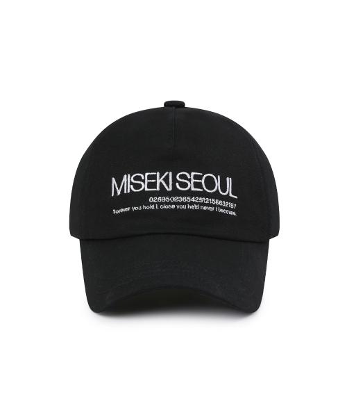 미세키서울(MISEKI SEOUL)  Misekiseoul logo ball cap BLACK - 사이즈 & 후기 | 무신사
