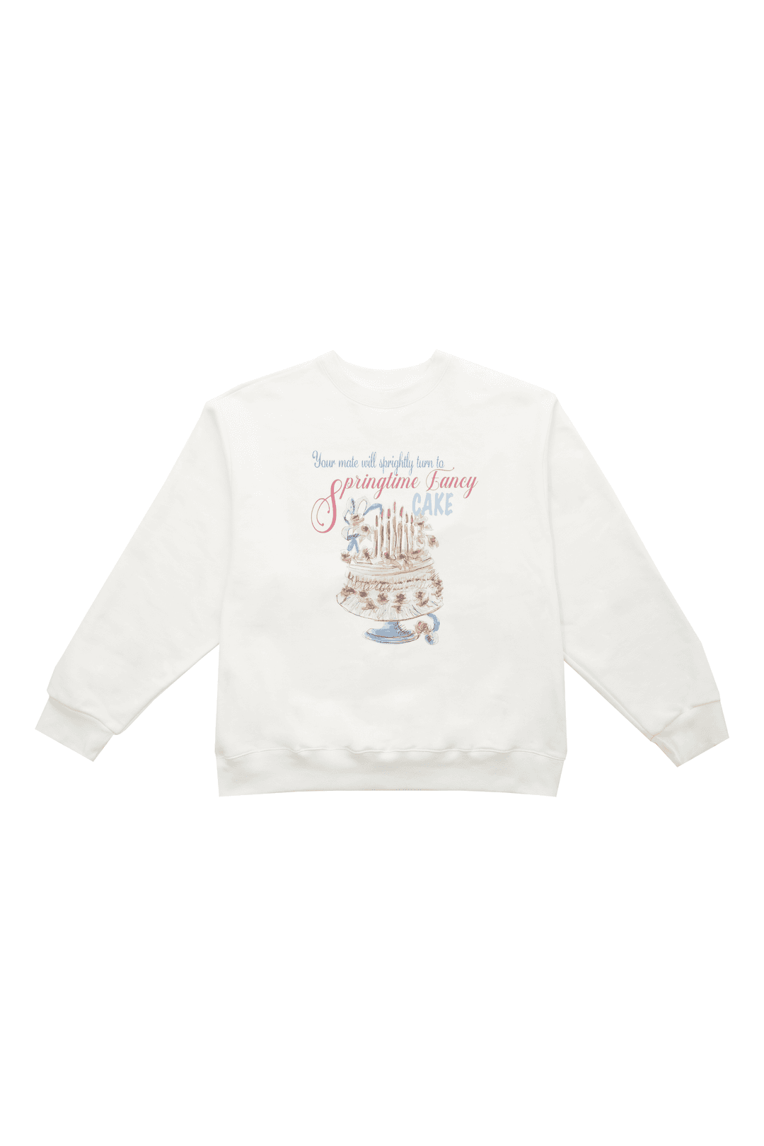DIMANCHE CAKE SWEATSHIRT WHITE