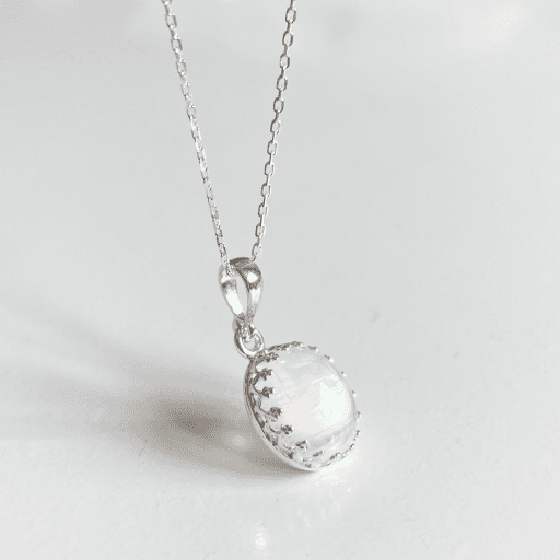 강력추천💙AAA 레인보우 문스톤 목걸이_8*10