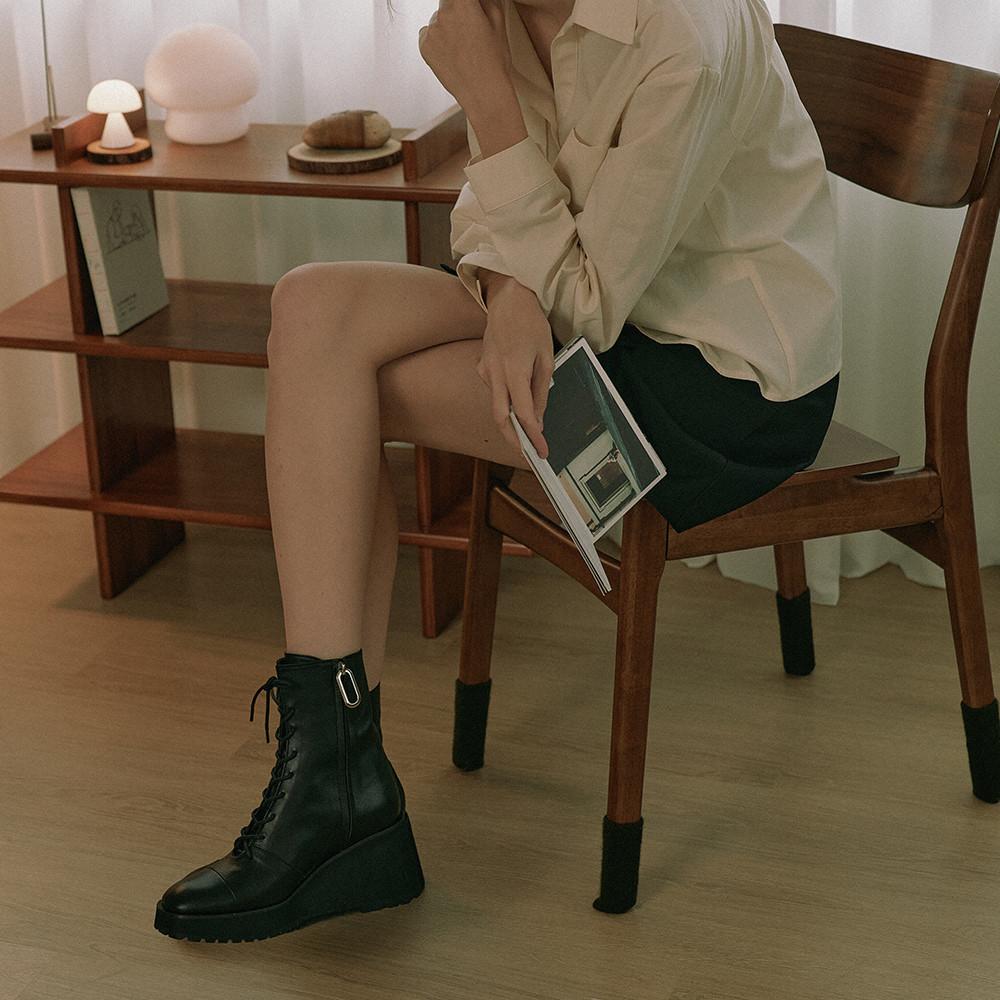 [케리제이드] 워커플랫폼 부츠 블랙