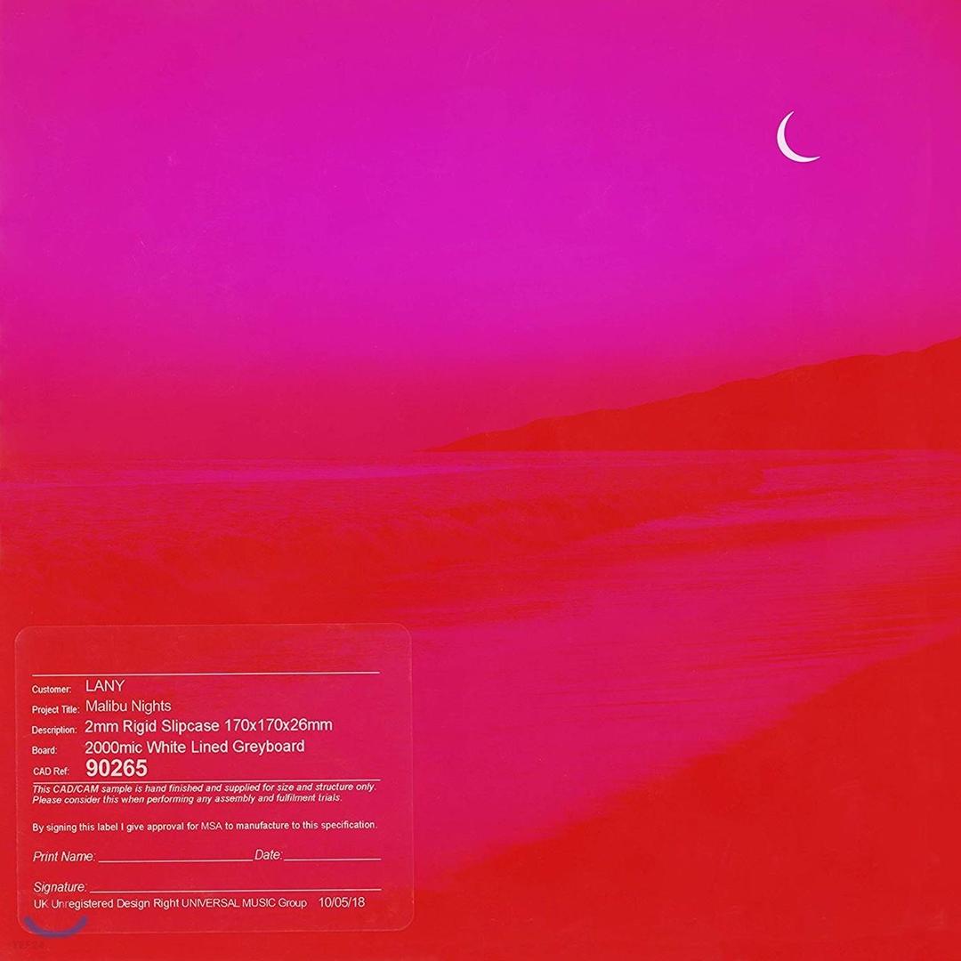 LANY (레이니) - 2집 Malibu Nights [투명 컬러 LP]