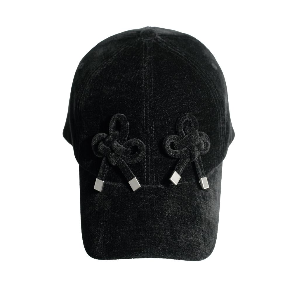 [DOUBLE CLOVER CAP] BLACK