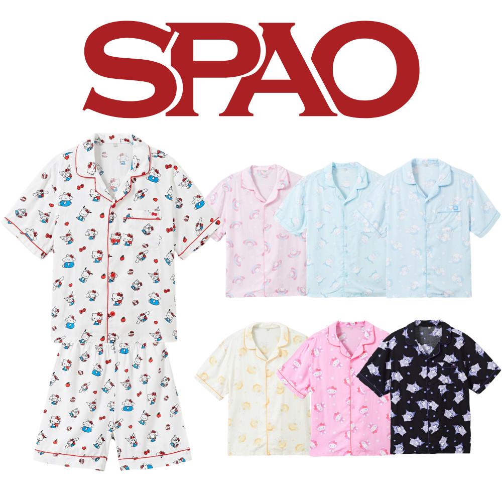 SPAO 스파오잠옷 산리오 반팔 파자마 쿠로미 마이멜로디 시나모롤 포차코 폼폼푸린 헬로키티
