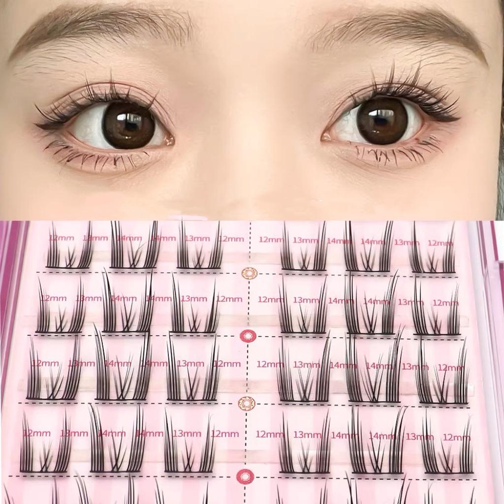 몽땅상점 [신상] 냥이요정 리얼래쉬 초보가닥속눈썹 부분속눈썹