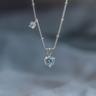 heart & mini moonstone (2colors)