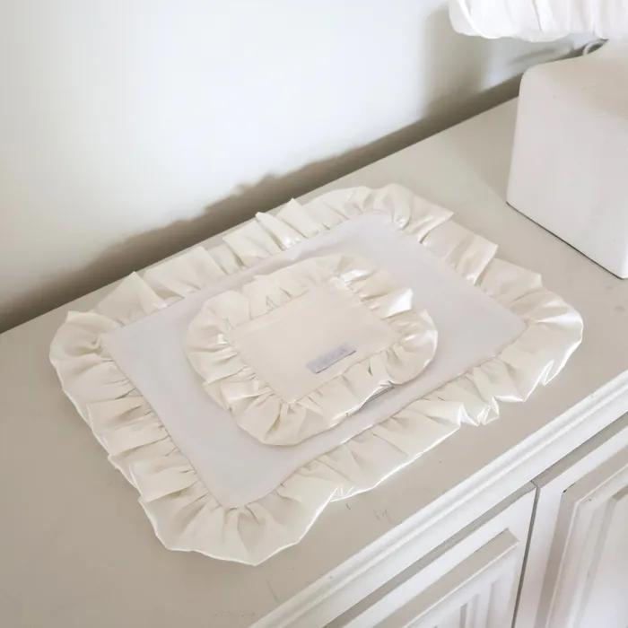 silk frill mat (2sizes) 실크 프릴 테이블 매트