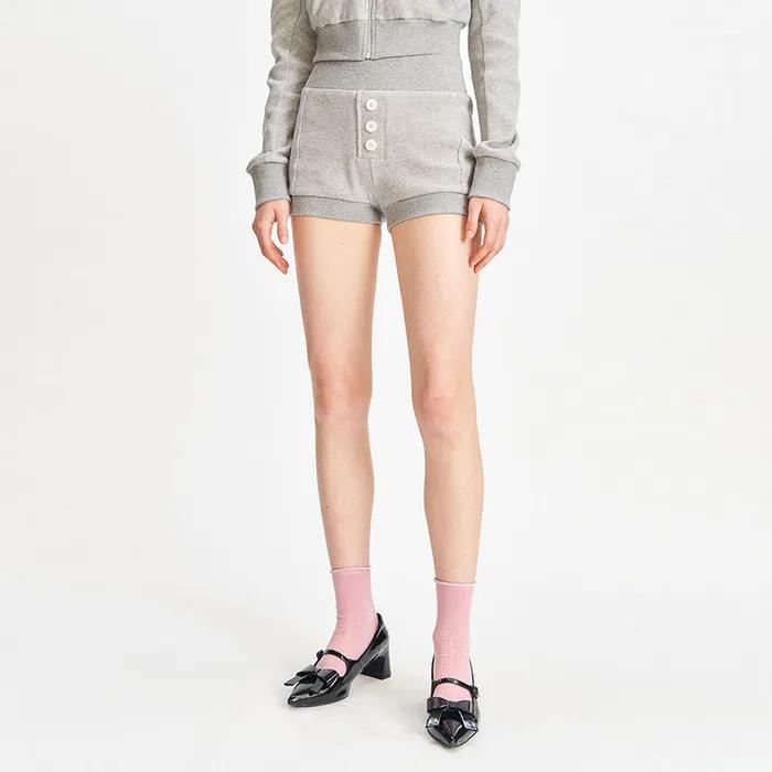 MICRO TRACK SHORTS [HEATHER GREY]