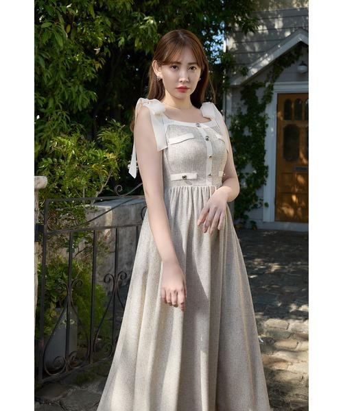 Verona Tweed Long Dress
