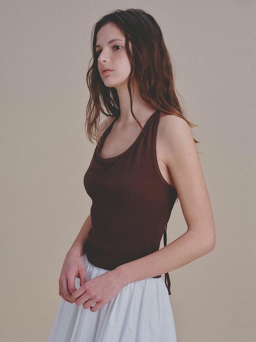 [2차] Biana Halter-Neck Knit (Brown)