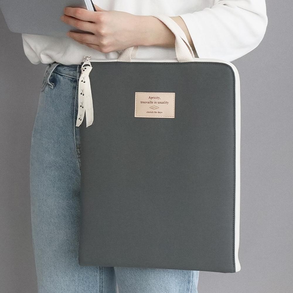 갤럭시탭s8울트라파우치 아이패드 12.9 파우치 손잡이 차콜