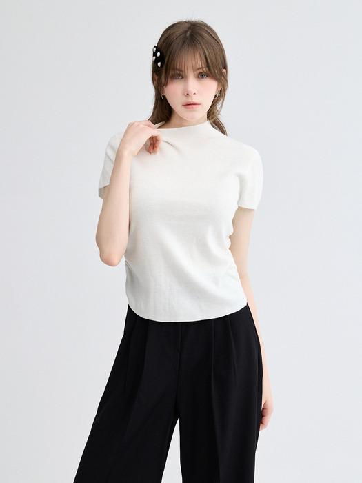 Basic Mock Neck Slim Top