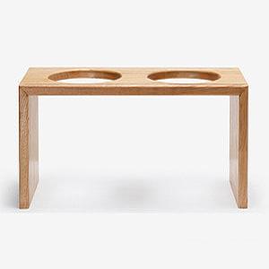 BIG TRAY 2 HOLE 30CM - OAK/MERBAU (대형견 빅볼용)