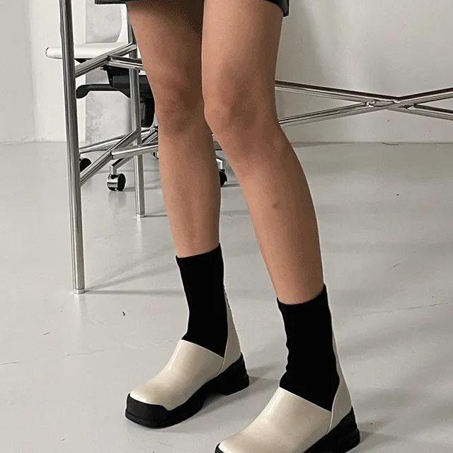 [가을특가/메가세일]솝트 데일리 유니크 벨벳 삭스 앵클 부츠