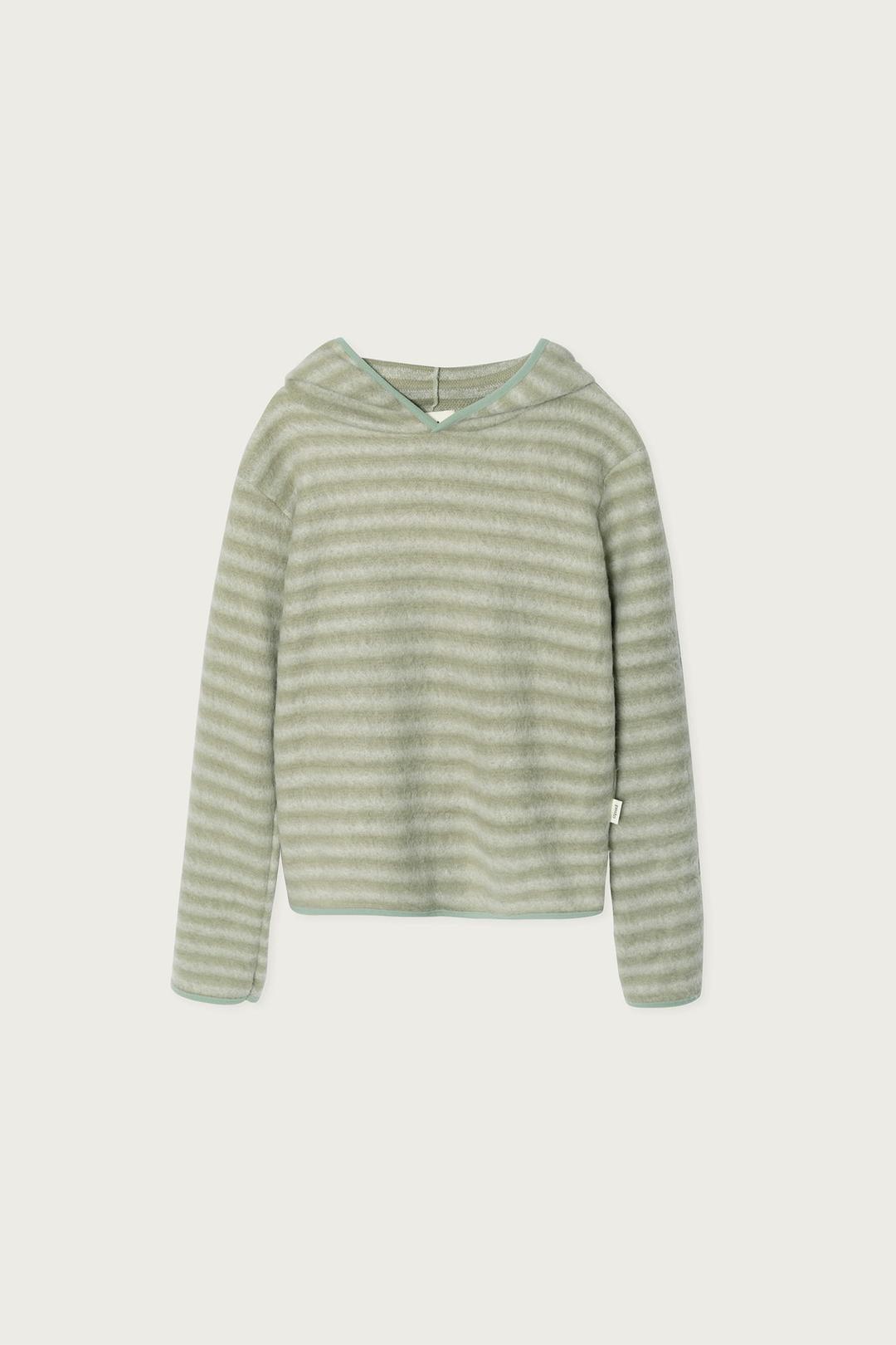 BRUSHED HOODED TOP TEA