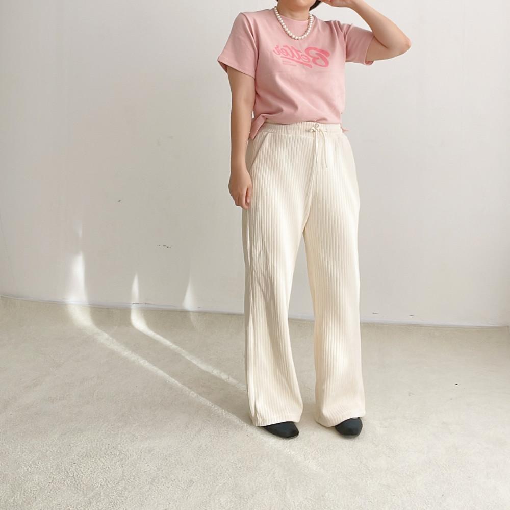 [S-2XL] 스콘pt (빅사이즈 전체밴딩 기모안감 겨울교복바지)