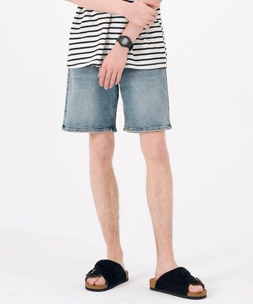 MT#9201 쿨핏 라이트빈티지 데님 하프 팬츠