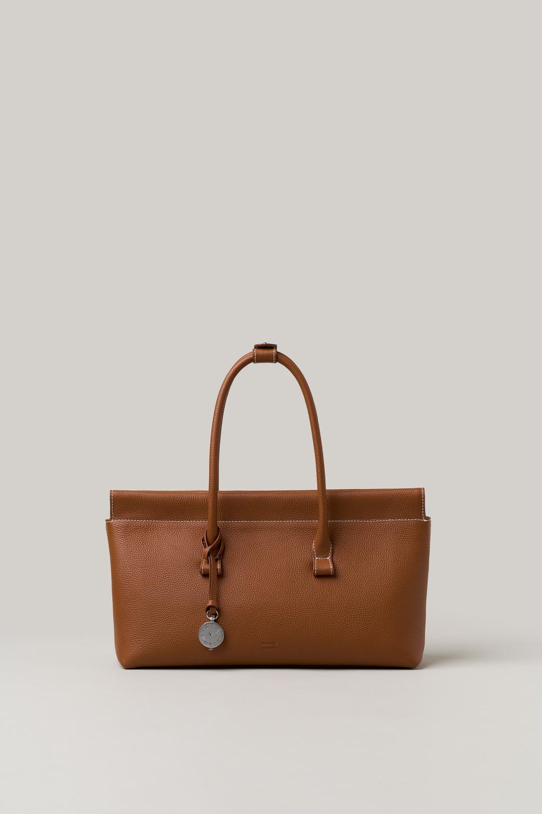[PRE-OPEN] Magnet Clock Tote Bag tan brown *3월 25일 예약배송
