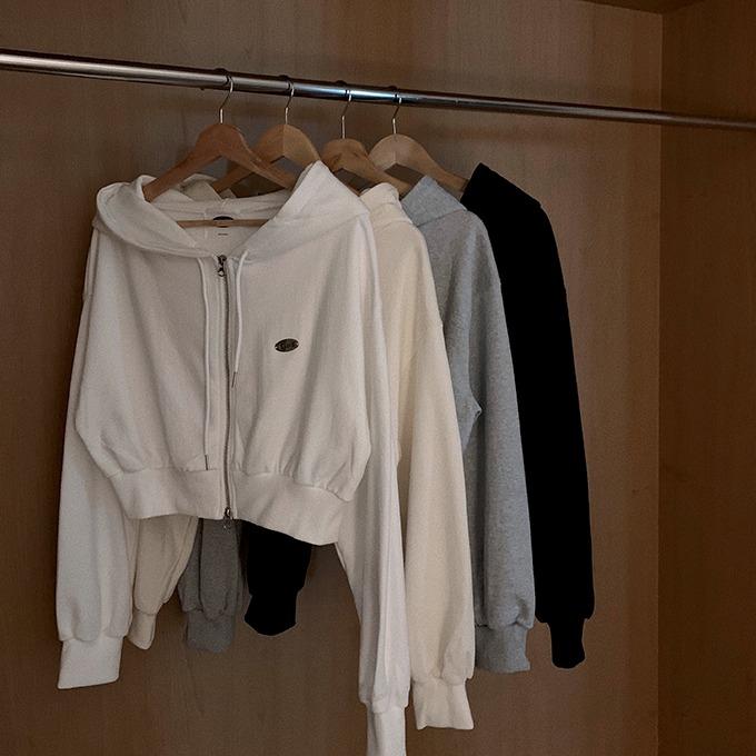 [MADE/Essel]코핀 투웨이 크롭 후드집업