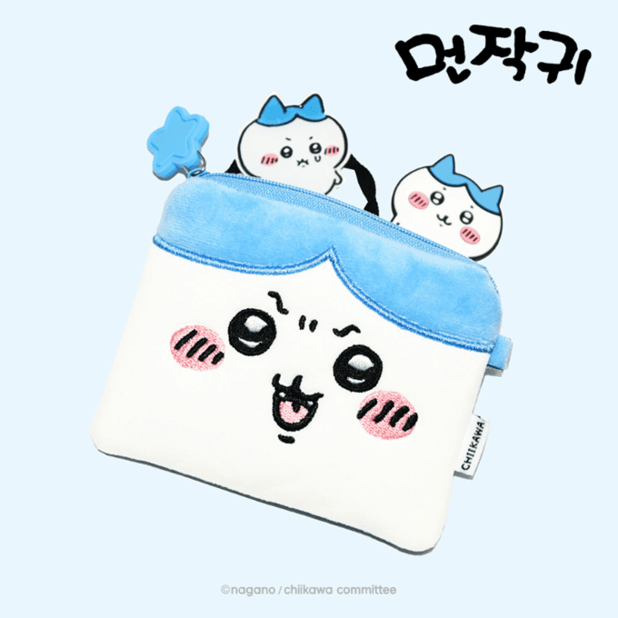치이카와 먼작귀 미니 파우치 - 하치와레