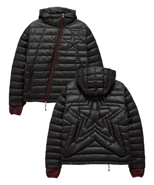 DD star quilting light down jacket (BLACK)