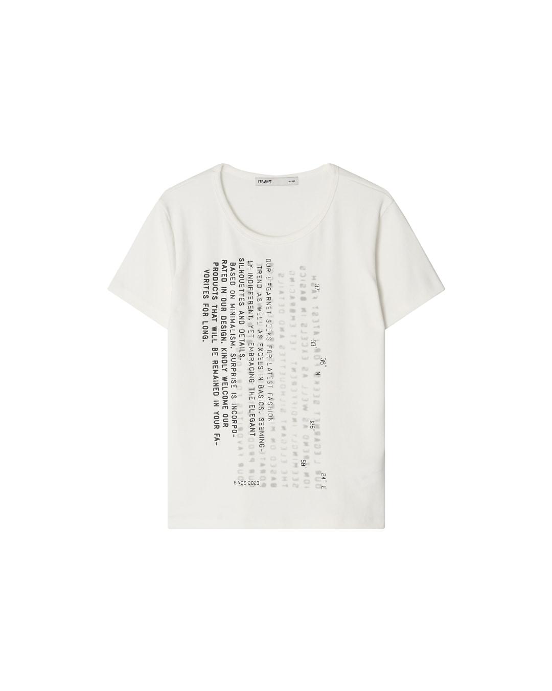 LEGARNET PRINTED T-SHIRT_IVORY