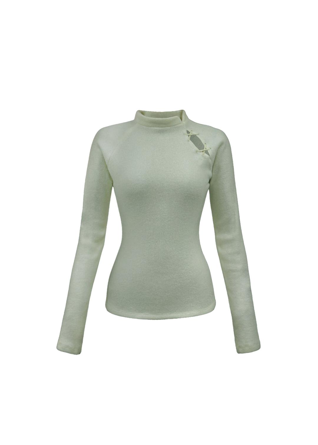 Misty qipao top(Sage green)