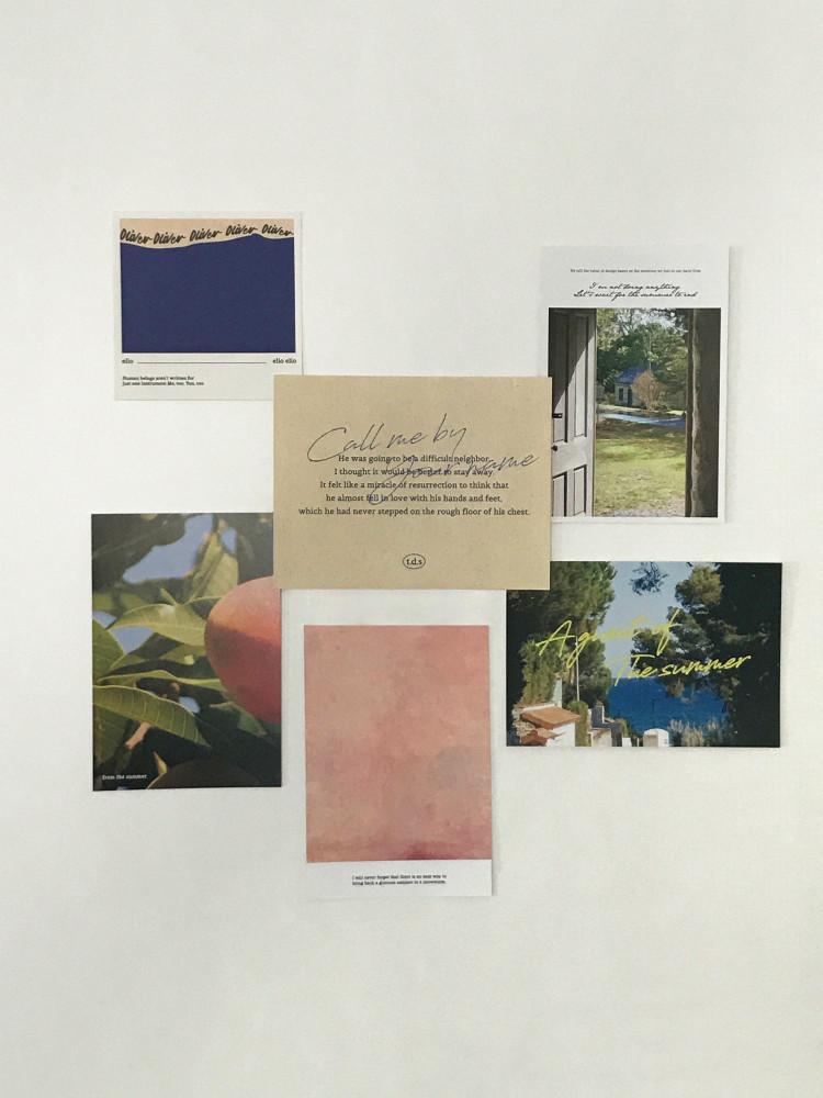 티디에스 call me by your name 콜미바이유어네임 향기 엽서세트 6종 인테리어 포스터 여행 사진 집꾸미기 감성