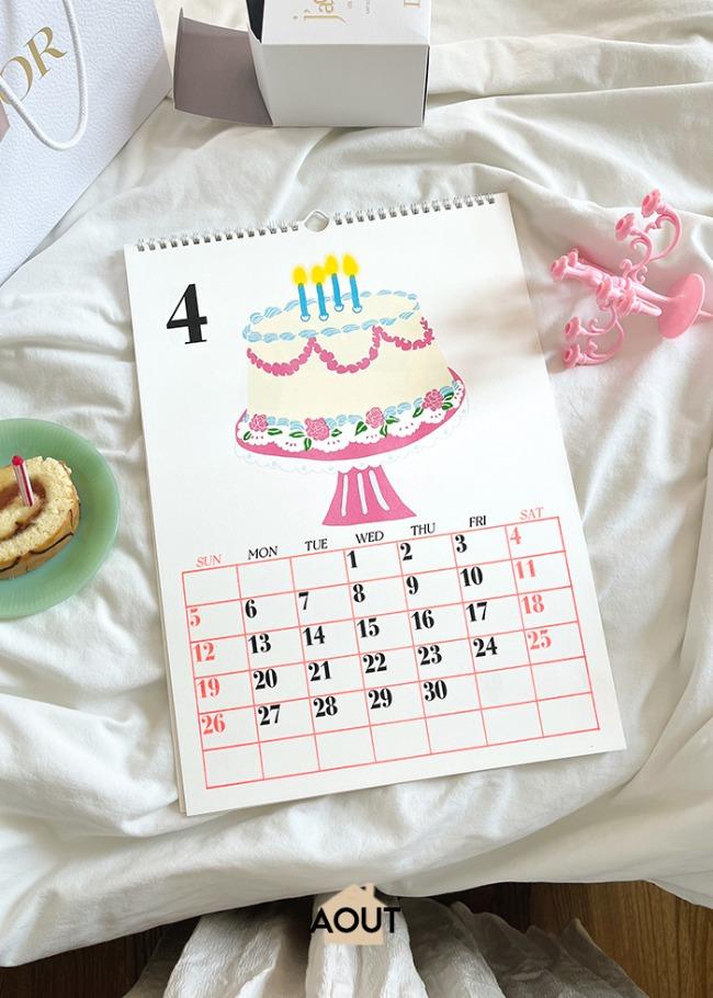 AOUT x bonjour.julylalala Hello 2026 Calendar