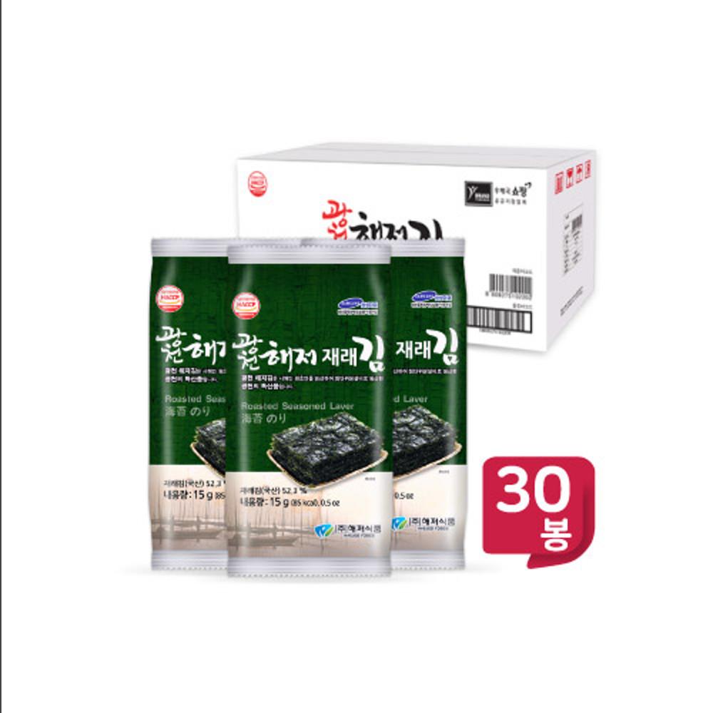 광천해저김 재래식탁 30봉