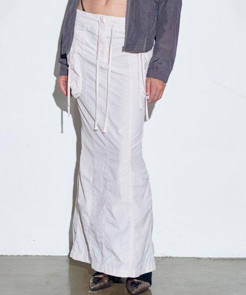 스컬프터(SCULPTOR)  Parachute Cargo Maxi Skirt Ballerina Pink - 사이즈 & 후기 | 무신사