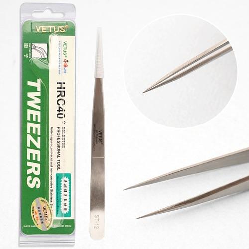 고급형 VETUS 핀셋 ST-12 [실버] /정밀핀셋/네일아트핀셋/속눈썹연장핀셋