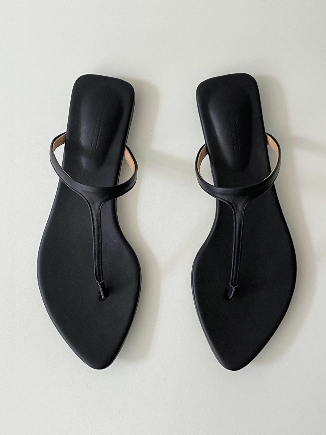 T-strap slide(black) (바로배송)