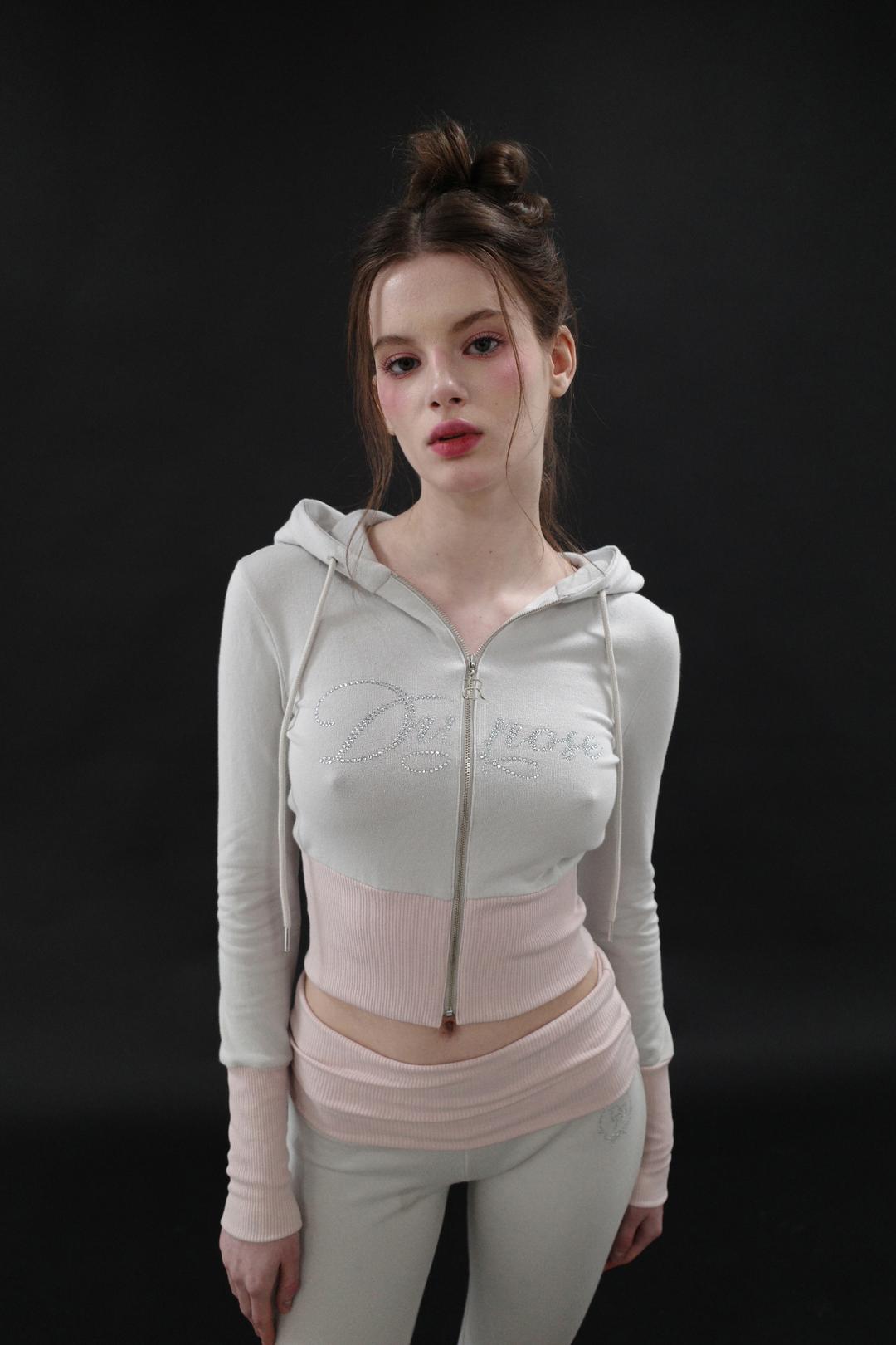 [2nd Restock] RIB POINT HOOD ZIPUP (GRAY)