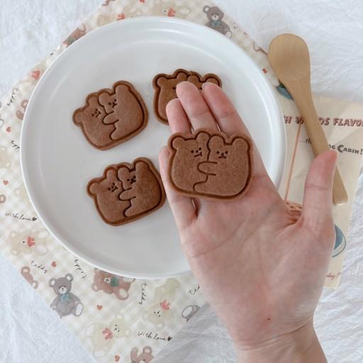 찰떡콩떡 곰돌이 커플 쿠키커터 / 곰인형 모양 쿠키틀