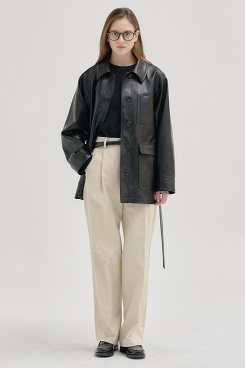 24FN cotton baggy pants [L/BE]