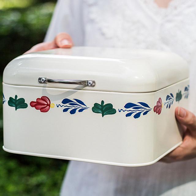 리츠센 빈티지 사각 틴케이스 수납정리함 스몰 팬트리 펜트리수납함 폴딩박스 화장대정리