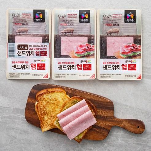 곰곰 샌드위치 햄, 100g, 3팩 - 햄/소시지 | 쿠팡
