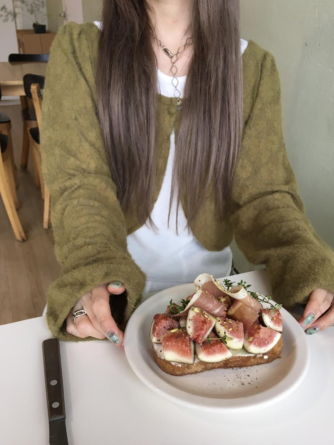 플라워 볼레로 가디건 2col