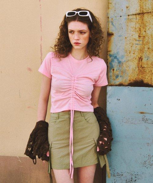 Heart String T-Shirt, Pink