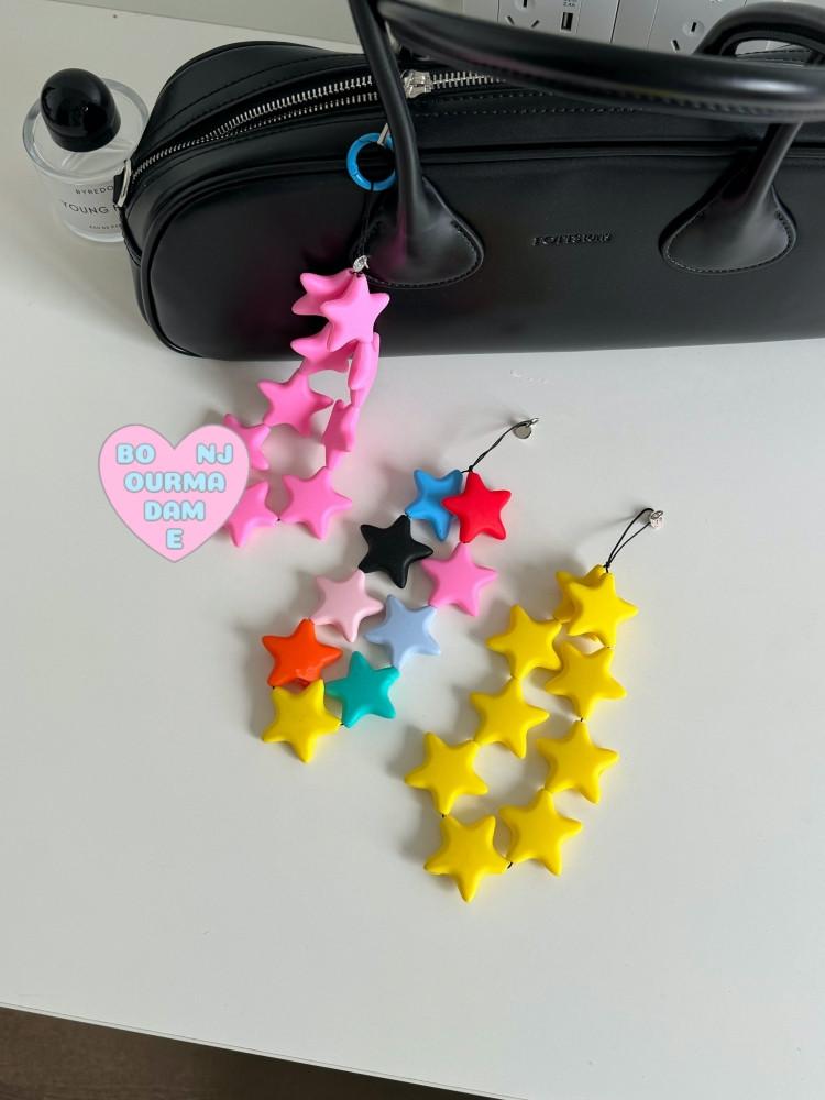 별 스트랩 키링 가방걸이 백꾸