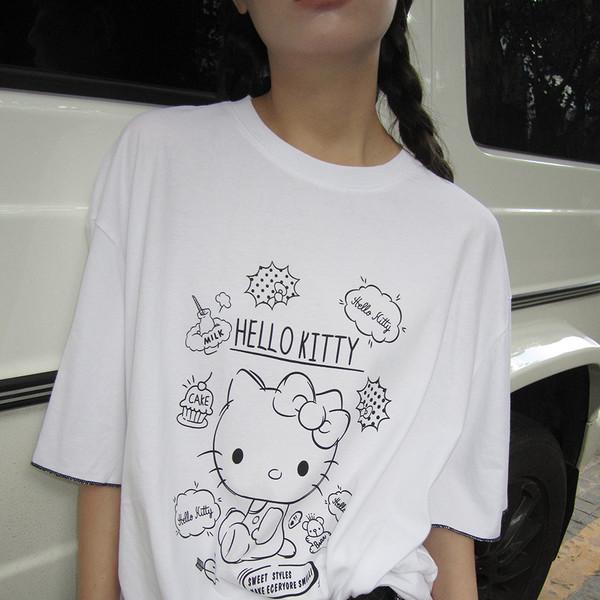 3MONTH Cute Print Loose Versatile T-Shirt