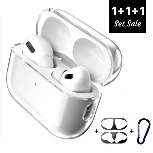 블링블링케이스 (1+1+1 SET/당일출고) 에어팟투명케이스+철가루방지스티커+키링 세트 에어팟1/2세대,에어팟프로,에어팟3,에어팟프로2