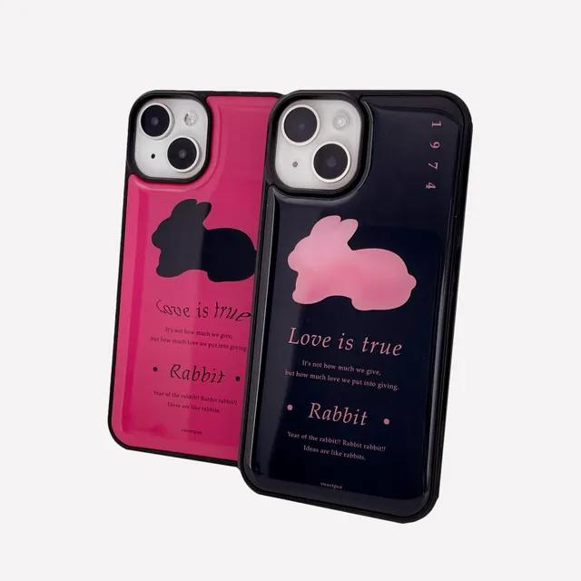 신상 할인 [love rabbit case] 토끼 에폭시 범퍼 3color