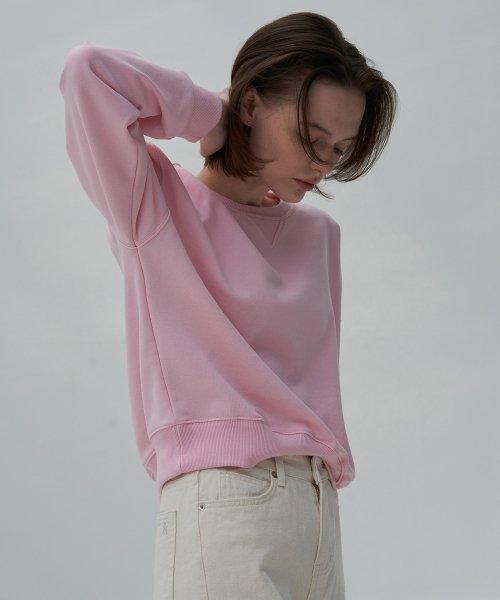 Cotton Crop Sweatshirt (Strawberry Pink)