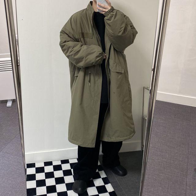 아메카지 양털 롱야상(블랙/그레이/카키/남여공용)_키무엔드_2