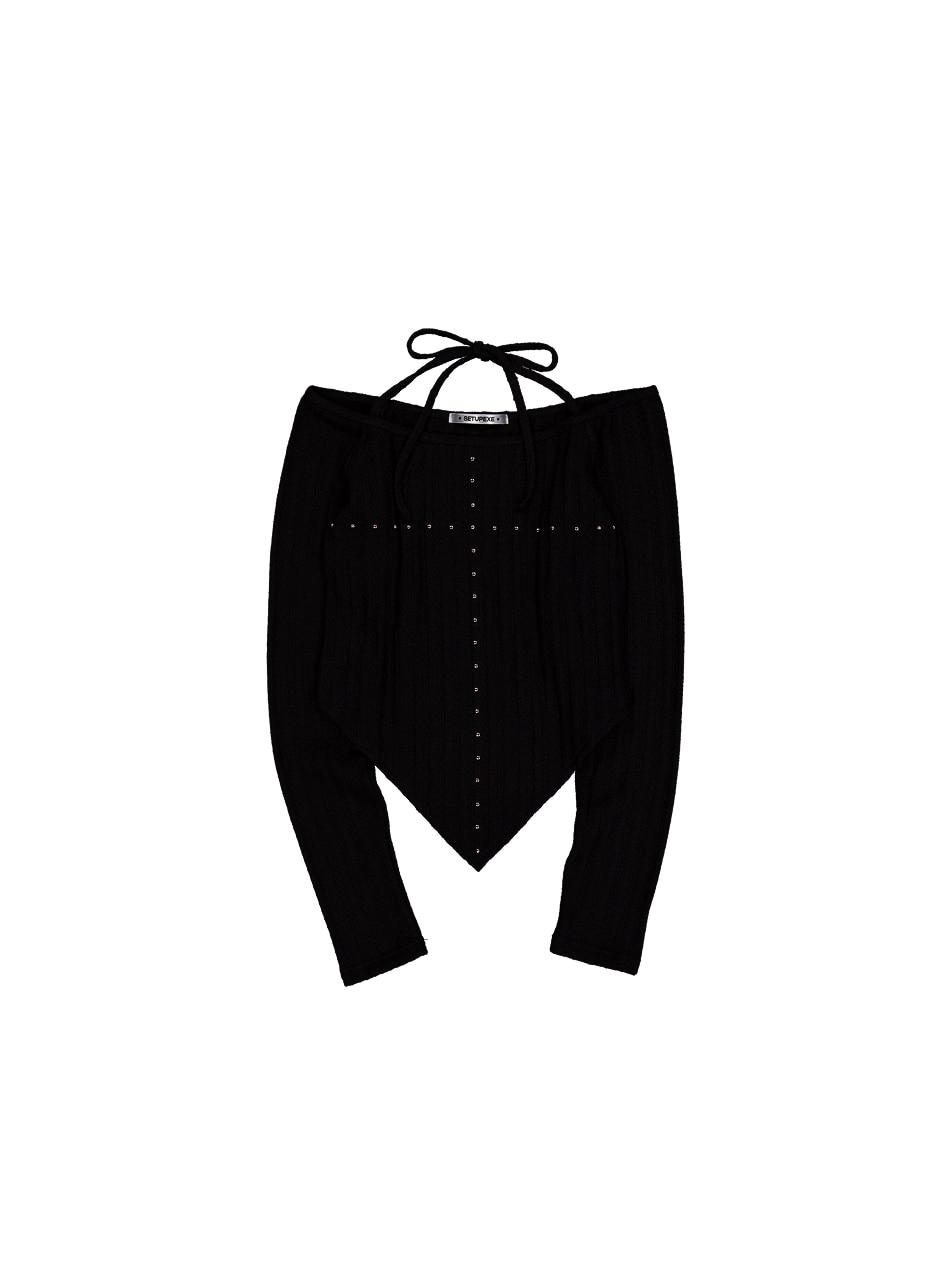 WESTERN CROSS TOP / BLACK