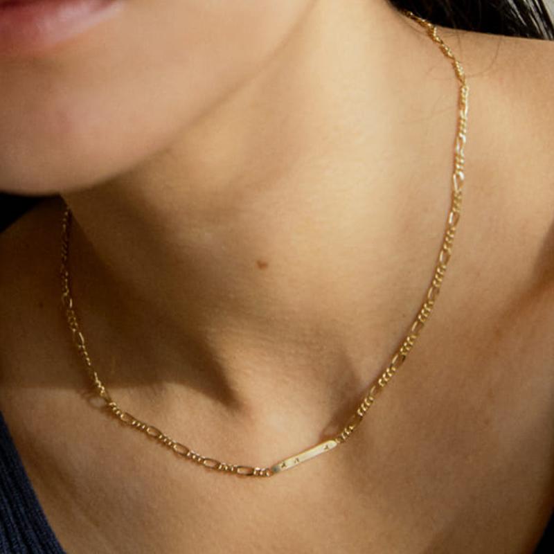 14K 플랫 스타 피가로 목걸이 AFNNGDY016